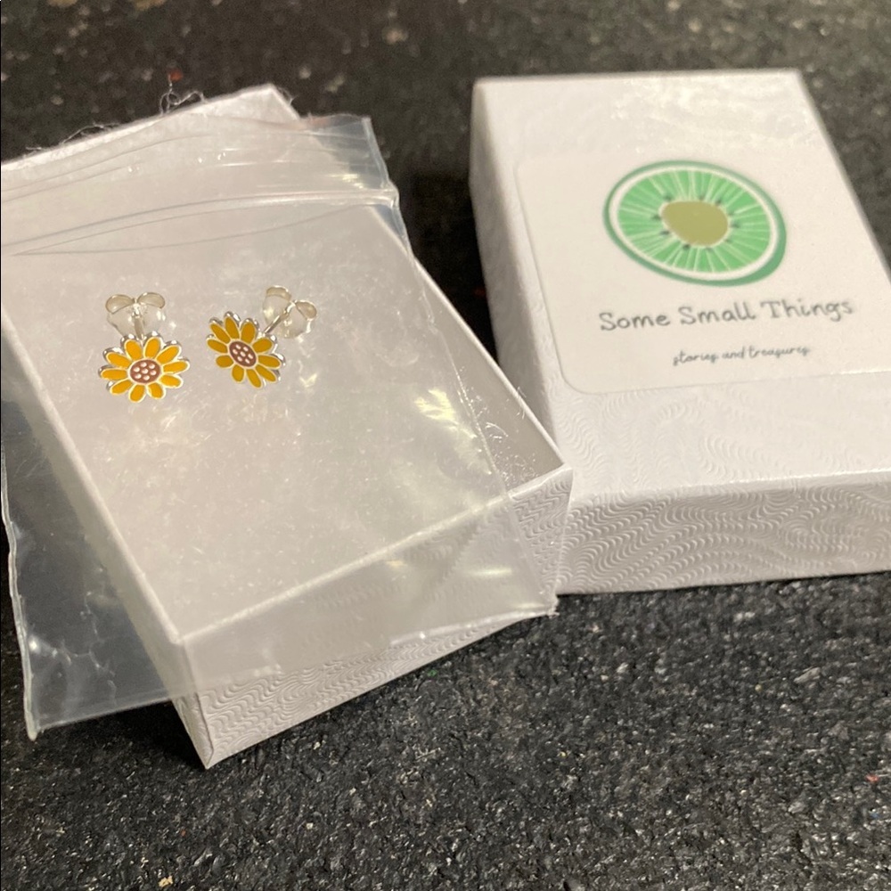 Yellow Flower Earrings